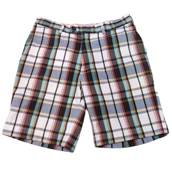 Jack Spade Shorts Men's Size 30 Multicolor Plaid Chino Cotton 8 inch Inseam - Picture 1 of 13